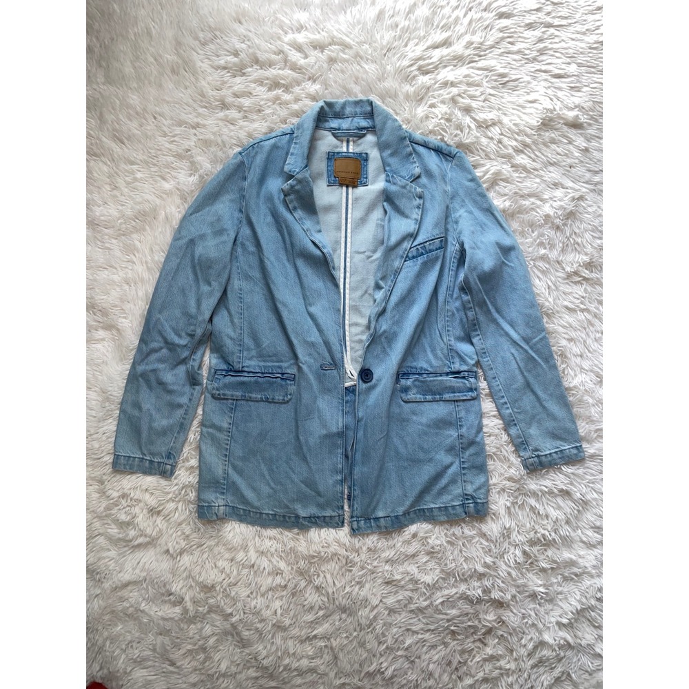American Eagle Oversized Denim Blazer